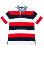 Ralph Lauren Kids Striped Polo Shirt - Red