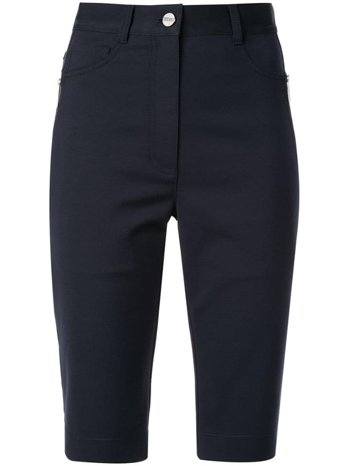 Dion Lee High Waisted Denim Shorts - Blue