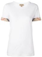 Burberry Plaid Trim Sleeve T-shirt