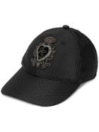 Dolce & Gabbana Textured Cap - Black
