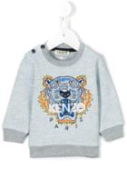 Kenzo Kids - Embroidered Logo Sweatshirt - Kids - Cotton/polyester - 3 Mth, Blue