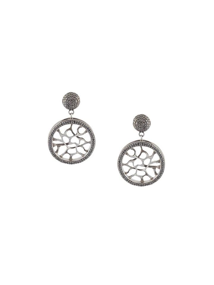 John Brevard 'webbed' Diamond Earrings