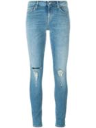 Iro Distressed Skinny Jeans, Women's, Size: 28, Blue, Cotton/polyester/spandex/elastane