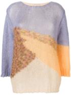 Forte Forte Colour-block Fitted Sweater - Pink