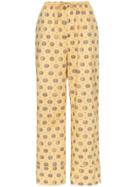 Toteme Natal Printed High-waisted Drawstring Trousers - Yellow