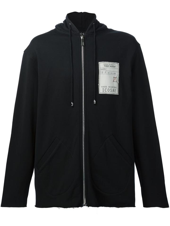 Icosae Raw Edge Hoodie