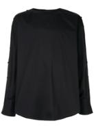 Wooyoungmi Oversized Collarless Shirt - Black