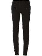 Balmain Biker Jeans, Women's, Size: 40, Black, Cotton/spandex/elastane