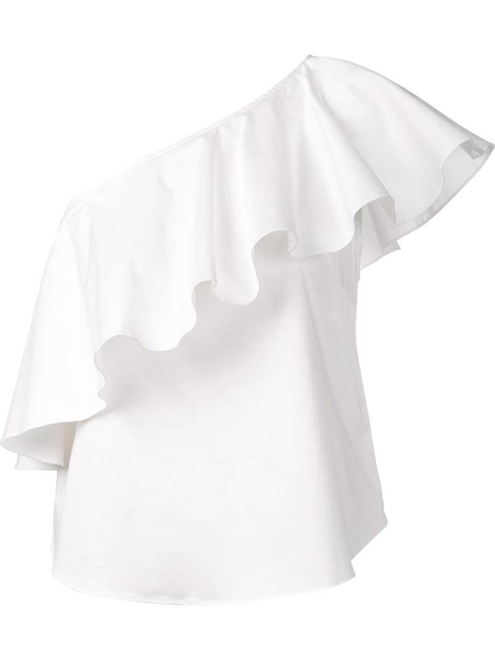 Zac Zac Posen 'queenie' Blouse, Women's, Size: 2, White, Spandex/elastane/cotton