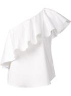 Zac Zac Posen 'queenie' Blouse, Women's, Size: 2, White, Spandex/elastane/cotton