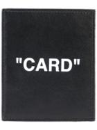 Off-white Quote Card Holder - Black