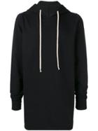 Rick Owens Drkshdw Oversized Hooded Sweatshirt - Black