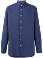 Hackett - Plain Shirt - Men - Cotton - S, Blue, Cotton