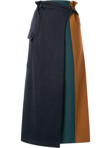 Frei Ea Layered Midi Skirt - Green