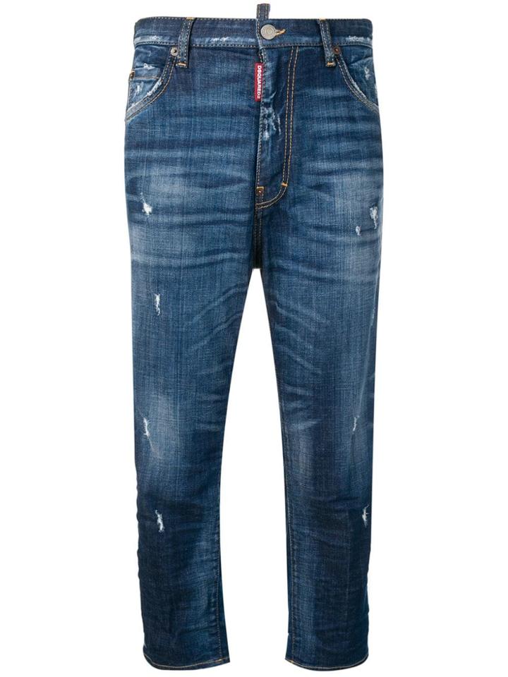 Dsquared2 Boyfriend Fit Jeans - Blue