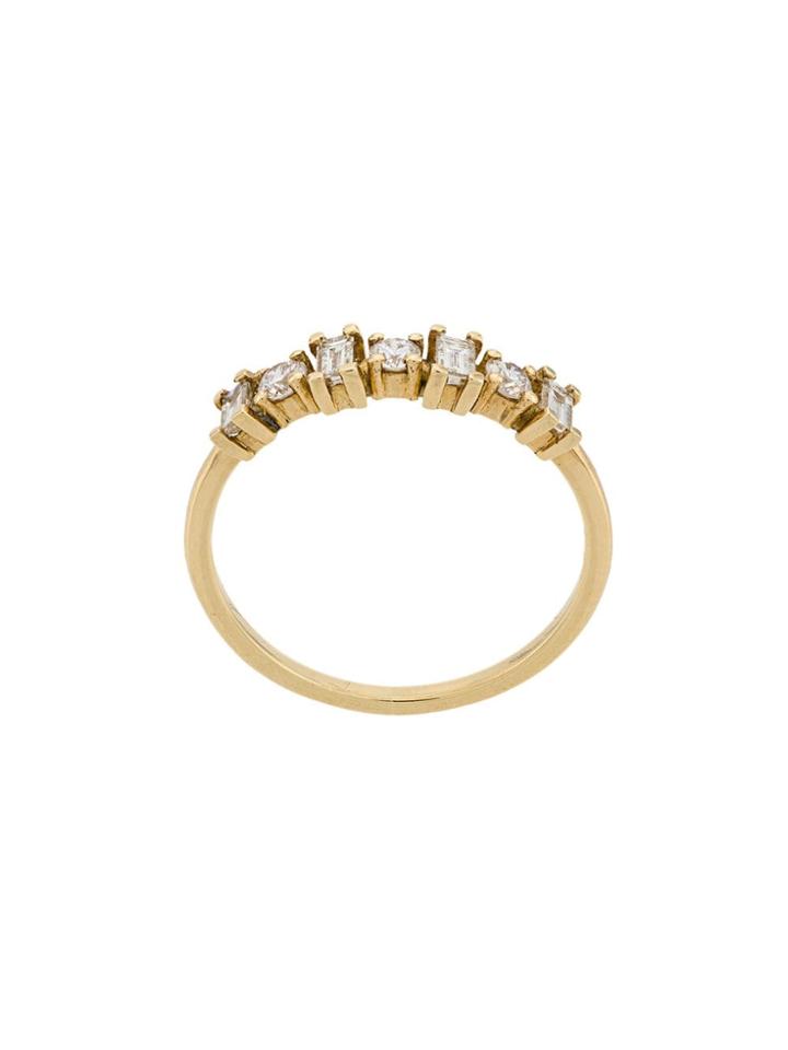 Ileana Makri 18kt Yellow Gold Baguette Diamond Band