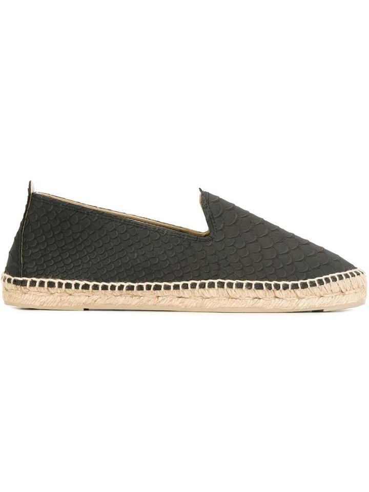 Manebi Snakeskin Effect Espadrilles