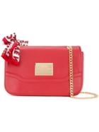 Love Moschino Flap Shoulder Bag, Women's, Red, Polyurethane