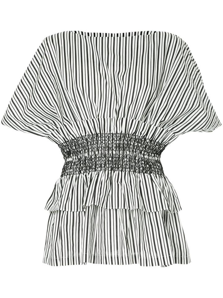 Romance Was Born Ruched Detail Top - White