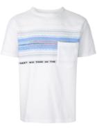 Coohem Surf Border Tweed T-shirt, Men's, Size: 50, White, Cotton/nylon/polyester