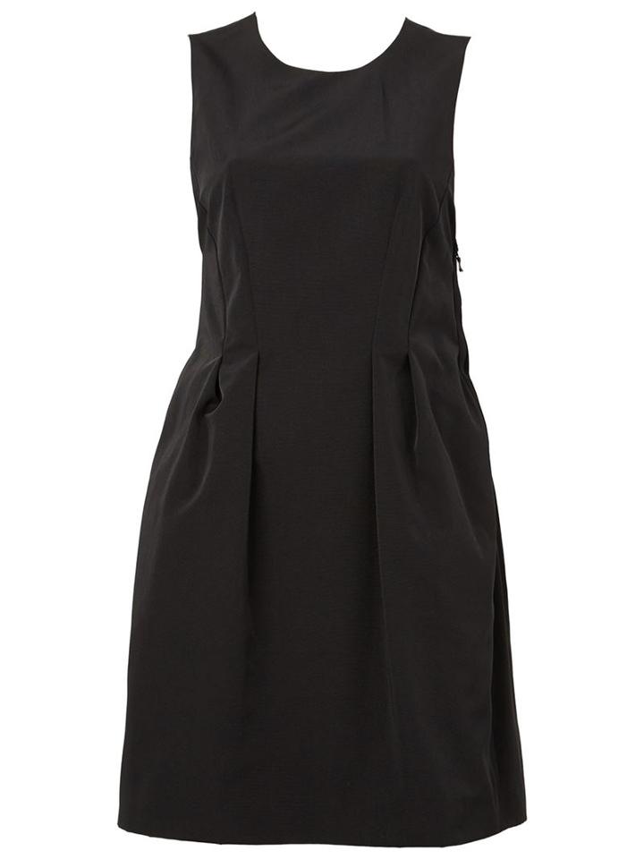 Lanvin Back Bow Dress, Women's, Size: 38, Black, Silk/cotton/polyester