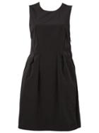 Lanvin Back Bow Dress, Women's, Size: 38, Black, Silk/cotton/polyester
