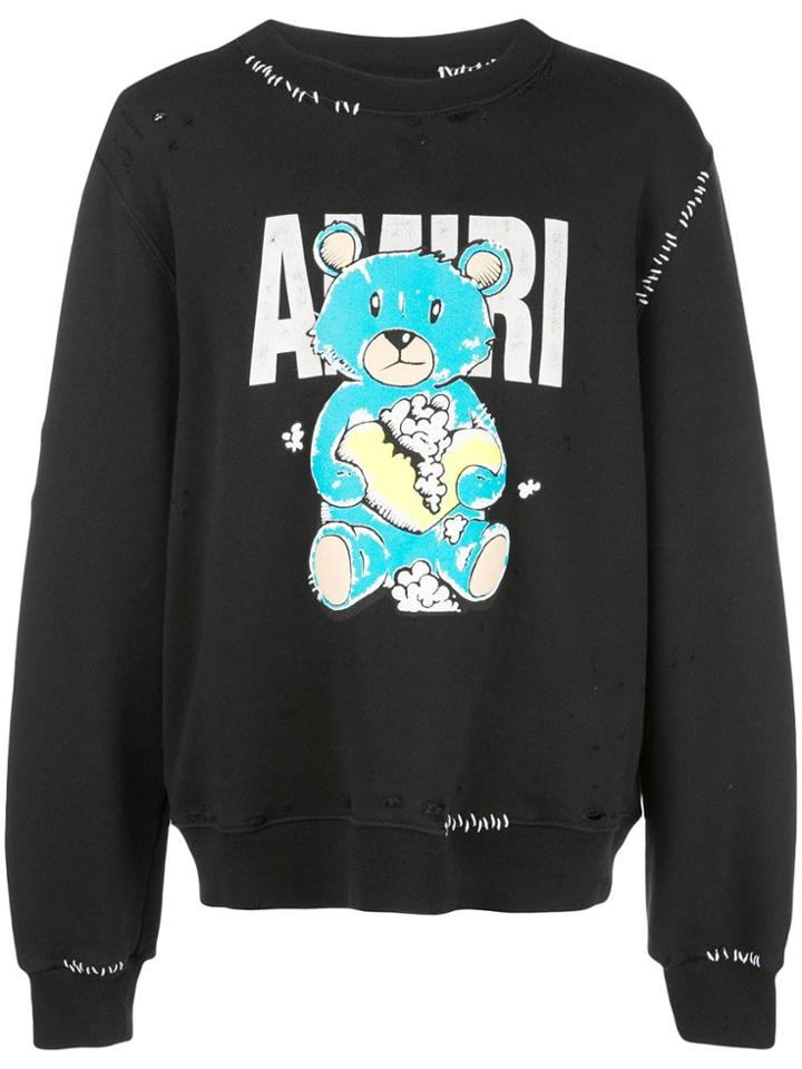 Amiri Crew Neck Sweatshirt - Black