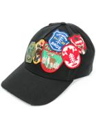 Dsquared2 Patch Embroidered Baseball Cap - Black