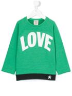 Douuod Kids - Love Sweatshirt - Kids - Cotton/polyester - 4 Yrs, Green
