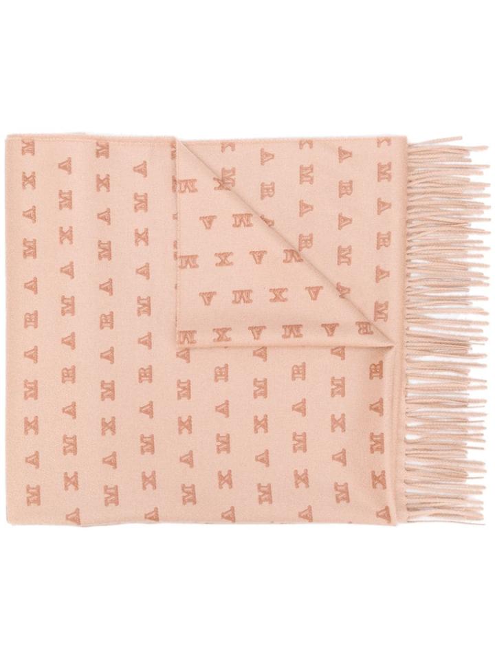 Max Mara Monogram Scarf - Neutrals