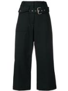 3.1 Phillip Lim Belted Cropped Trousers - Black