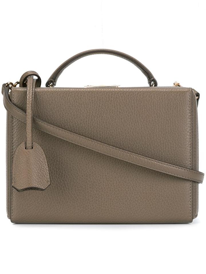 Mark Cross Box Crossbody Bag, Women's, Brown