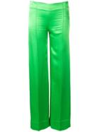 Erika Cavallini Mid Rise Palazzo Trousers - Green