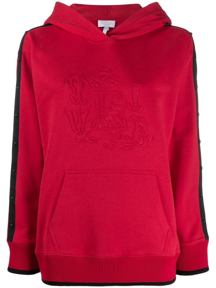 Escada Sport Embossed Hoodie - Red