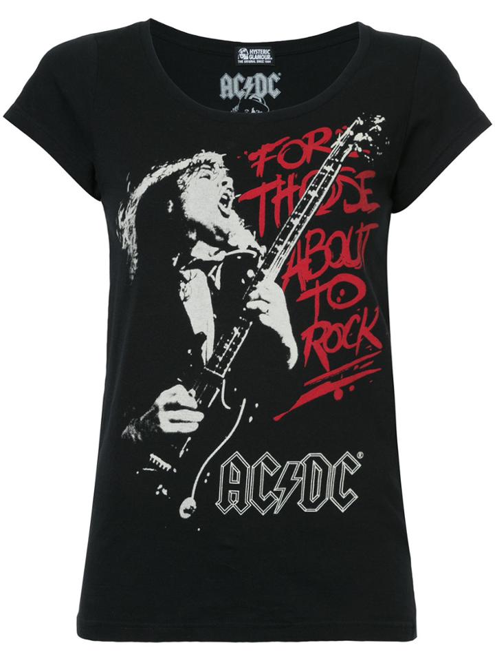 Hysteric Glamour Ac Dc T-shirt - Black