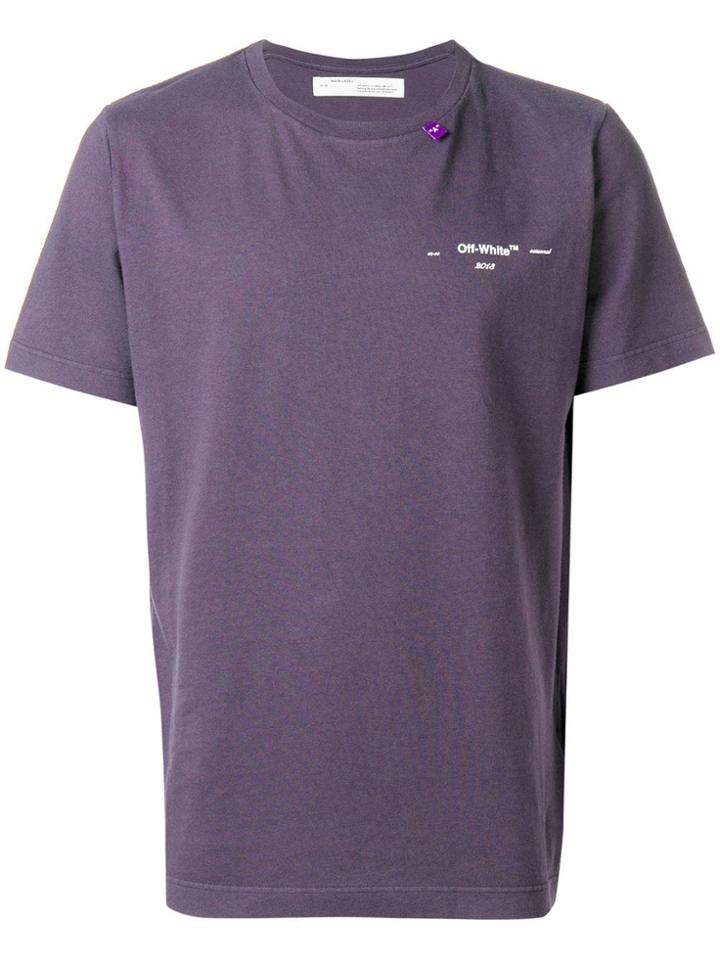 Off-white Chest Logo T-shirt - Pink & Purple