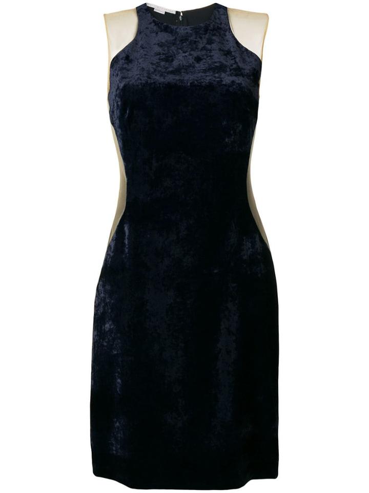 Stella Mccartney Kate Winslet Velvet Dress - Blue