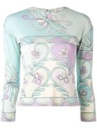 Emilio Pucci Vintage Printed Top - Blue