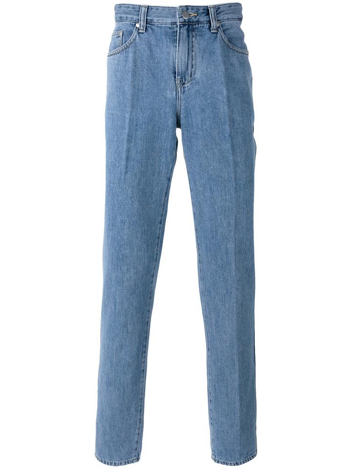 Plac - Side Stripe Detail Jeans - Men - Cotton - 34, Blue, Cotton