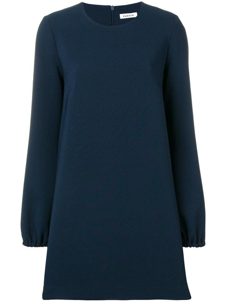 P.a.r.o.s.h. Long-sleeve Shift Dress - Blue