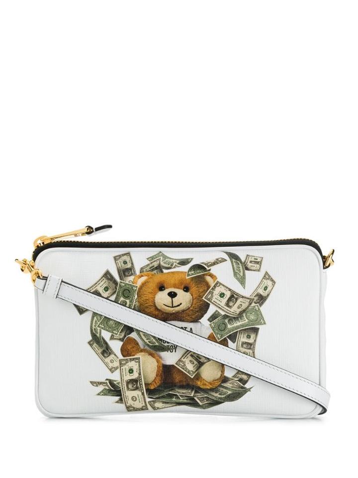 Moschino Teddy Bear Shoulder Bag - White