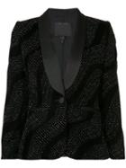 Marc Jacobs - Crystal Wave Blazer - Women - Silk/nylon/acetate - 6, Black, Silk/nylon/acetate