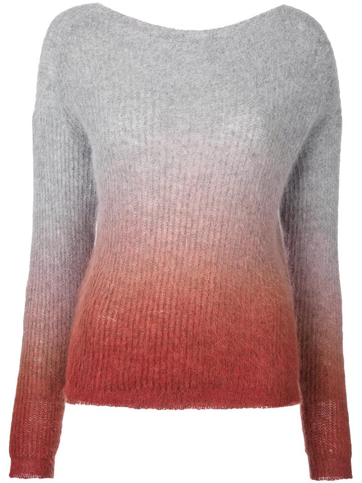 Roberto Collina Degrade Jumper, Women's, Size: Xs, Grey, Nylon/angora