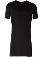 Rick Owens Long Length T-shirt, Men's, Size: Small, Black, Silk