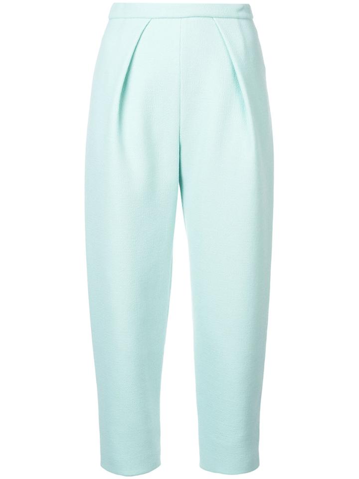 Delpozo Cropped Trousers - Blue