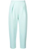 Delpozo Cropped Trousers - Blue