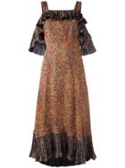 Philosophy Di Lorenzo Serafini Pleated Ruffle Dress - Black