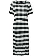 Osklen - Horizontal Stripe Dress - Women - Polyamide/viscose - P, Black, Polyamide/viscose