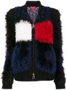 Tommy Hilfiger Textured Colourblock Bomber Jacket - Black