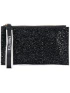 Emilio Pucci Glittery Zipped Clutch - Black